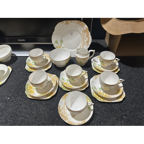 407 - ART DECO CHINA TEA SERVICE