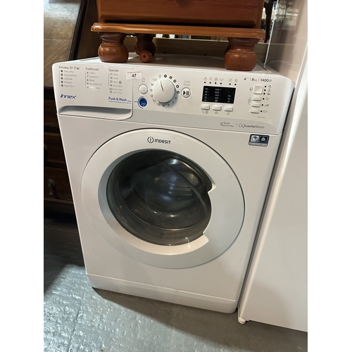 47 - INDESIT 8K WASHING MACHINE