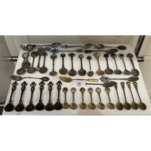 18 - SELECTION OF SOUVENIR SPOONS