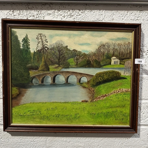 188 - FRAMED OIL ON BOARD SIGNED PIDCOCK