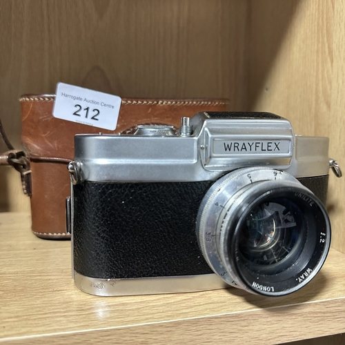 212 - VINTAGE WRAYFLEX CAMERA WITH CASE