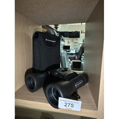 275 - PAIR OF CELESTRON BINOCULARS “ UPCLOSE G2” WITH CASE