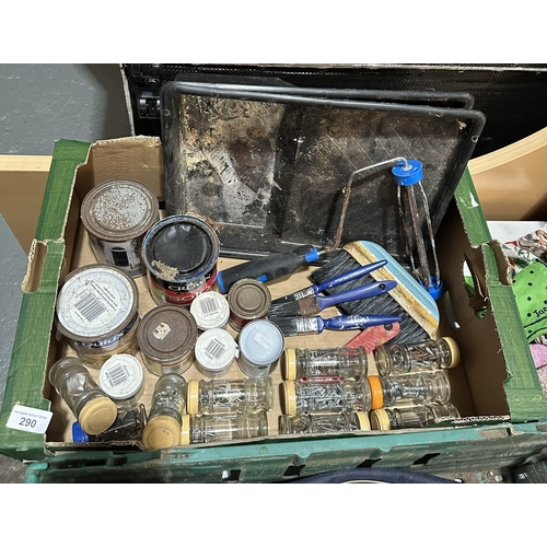 290 - a MISCELLANEOUS PAINTING AND DIY EQUIPMENT