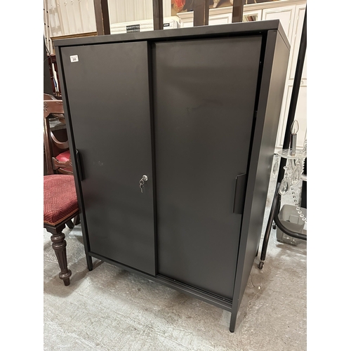 299 - DOUBLE SLIDING DOOR CABINET WITH KEYS