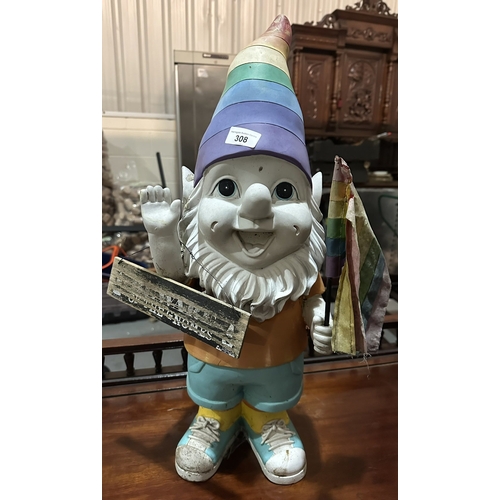 308 - CERAMIC GARDEN GNOME