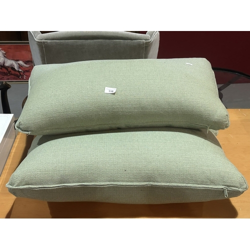 110 - THREE BOLSTER CUSHIONS