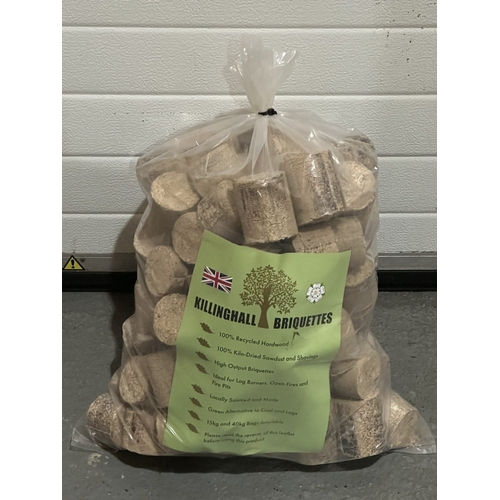 138 - 15KG BAG OF HARDWOOD BRIQUETTES