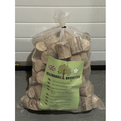 139 - 15KG BAG OF HARDWOOD BRIQUETTES