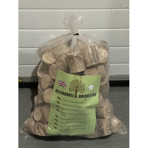 142 - 15KG BAG OF HARDWOOD BRIQUETTES