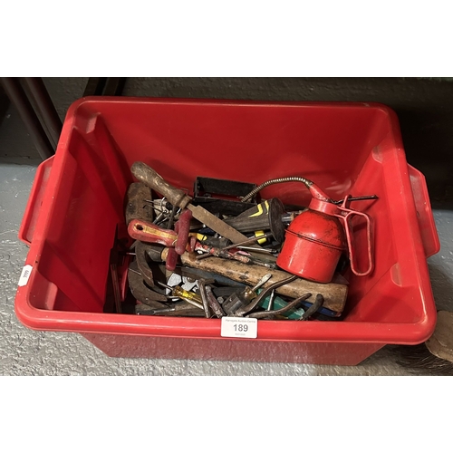 189 - BOX OF TOOLS