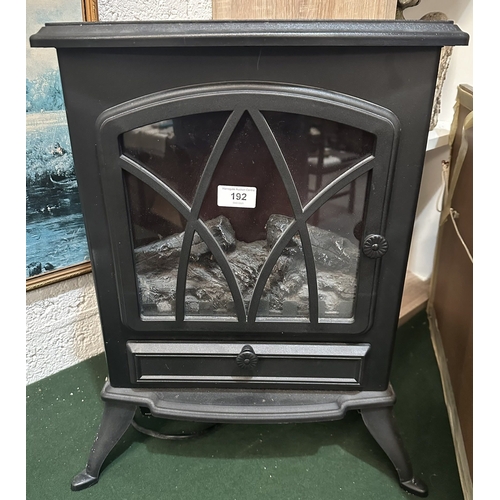 192 - ELECTRIC COAL EFFECT WOOD BURNER