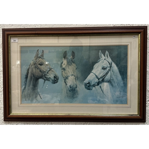 203 - WE THREE KINGS ( ARKLE, RED RUM, DESERT ORCHID ) BY SUSAN CRAWFORD