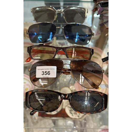 356 - FIVE PAIRS OF SUNGLASSES