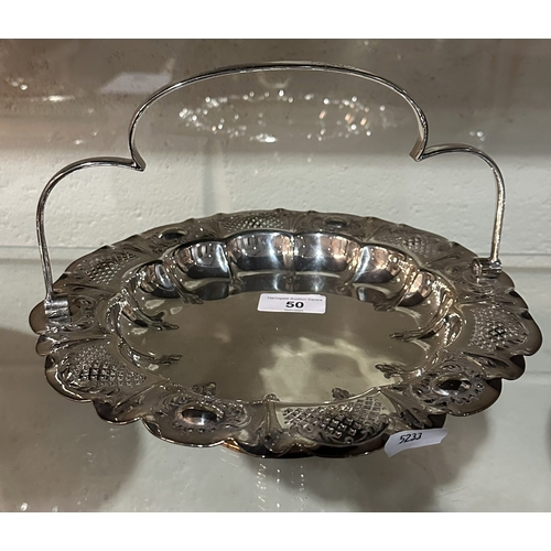 50 - LLOYD.PAYNE & AMIEL MANCHESTER SILVER PLATED HANDLED DISH