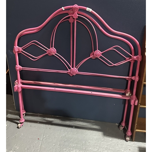 89 - CAST IRON ENDED SINGLE BED