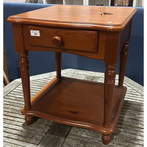 92 - SOLID PINE NIGHT STAND