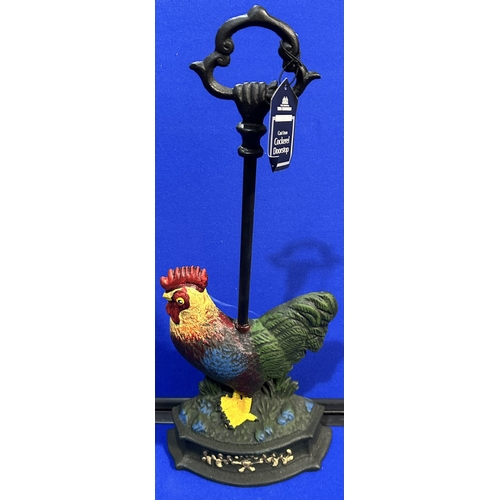 248 - CAST IRON COCKEREL DOORSTOP