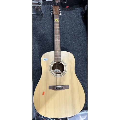 287 - HOHNER HAND CRAFTED ACOUSTIC GUITAR MODEL HW600