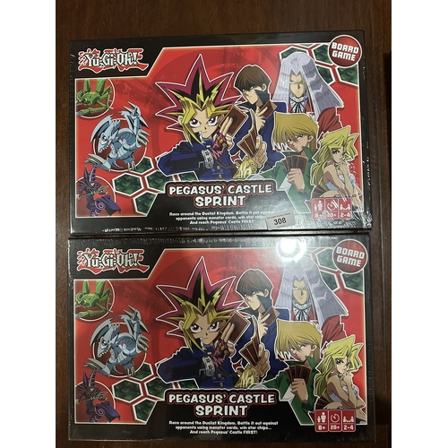 308 - TWO BRAND NEW YU-GI-OH! BOARD GAMES