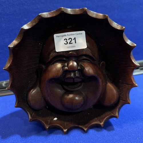 321 - LAUGHING BUDDHA WALL PLAQUE