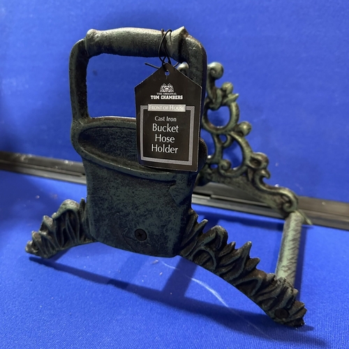 335 - BRAND NEW CAST IRON BUCKET HOSE HOLDER