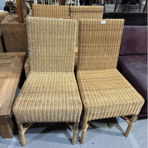 46 - FOUR WICKER CHAIRS