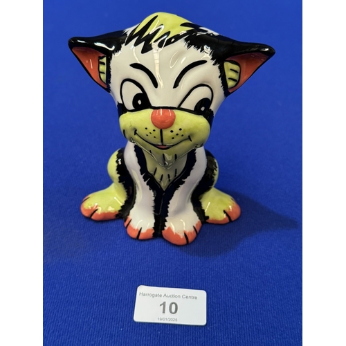 10 - LORNA BAILEY SIGNED CAT FIGURE