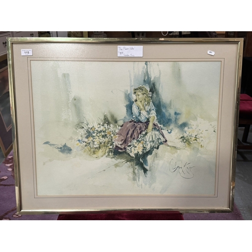 115 - VINTAGE FRAMED PRINT TITLED 