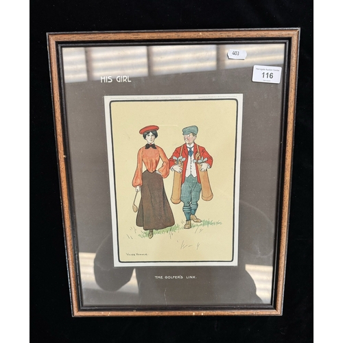 116 - VINTAGE FRAMED PRINT TITLED 