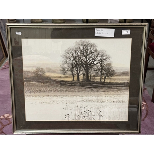 120 - VINTAGE FRAMED PRINT TITLED 