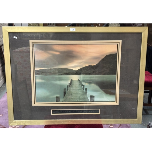 124 - VINTAGE FRAMED PHOTO TITLED ULLSWATER BY MEL ALLEN