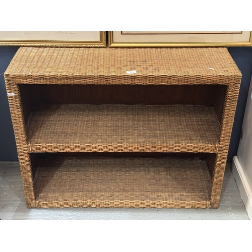 126 - WICKER BOOKCASE FROM HABITAT