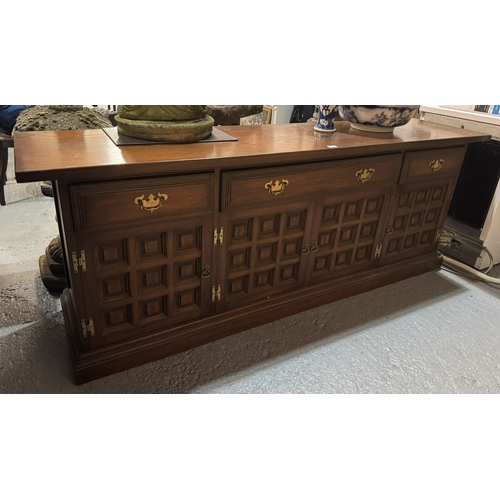 137 - SOLID OAK YOUNGER LONG JOHN  SIDEBOARD