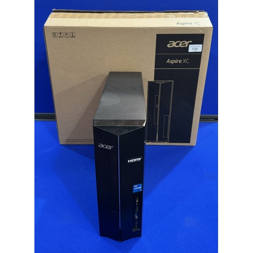 138 - ACER ASPIRE XC PC TOWER IN BOX