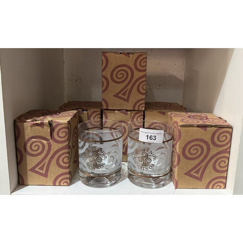 163 - SET OF SIX BOXED GROSVENOR CASINO TUMBLERS