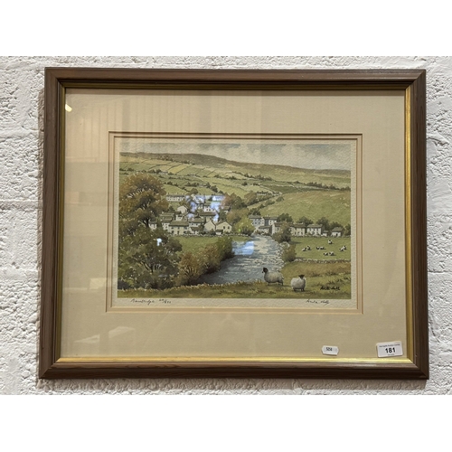 181 - FRAMED LIMITED EDITION PRINT OF BAINBRIDGE BY ANITA HALL 441/850