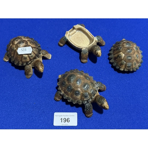 196 - 1960S WADE TURTLES TRINKET BOXES