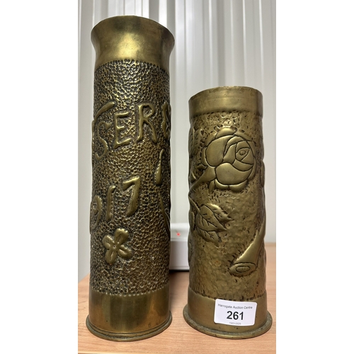 261 - WW1 TRENCH ART ARTILLERY SHELLS