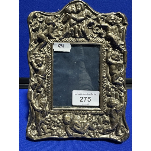 275 - EARLY VICTORIAN SILVER FRAMED PICTURE FRAME