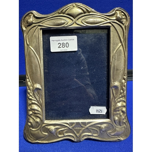 280 - EARLY VICTORIAN SILVER FRAMED PICTURE FRAME