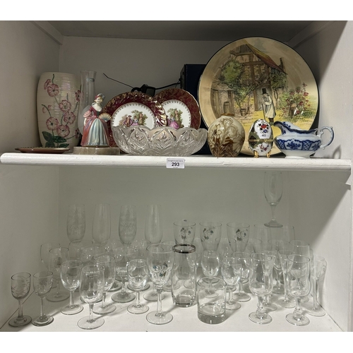 293 - SELECTION OF CERAMICS AND GLASSWARE INCLUDING ROYAL DOULTON