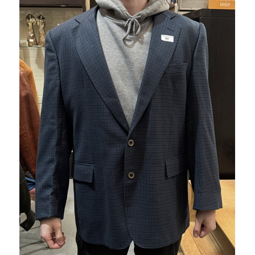 68 - SIZE 46 BLUE TWEED JACKET