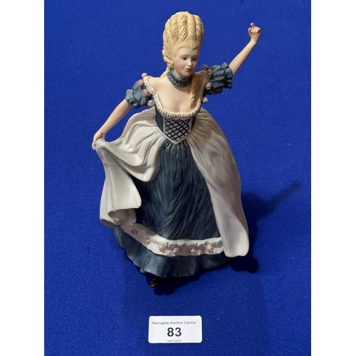 83 - WEDGWOOD FINE PORCELAIN LADY FIGURE 