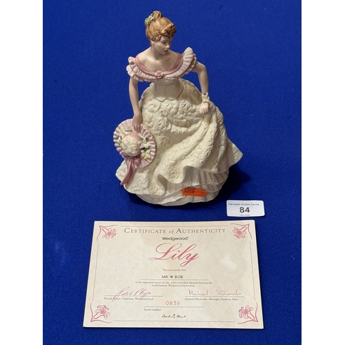 84 - WEDGWOOD FINE PORCELAIN LADY FIGURE 