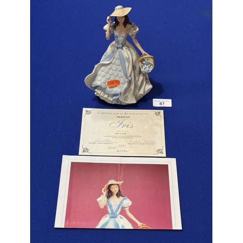 87 - WEDGWOOD FINE PORCELAIN LADY FIGURE 