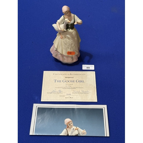 88 - WEDGWOOD FINE PORCELAIN LADY FIGURE 