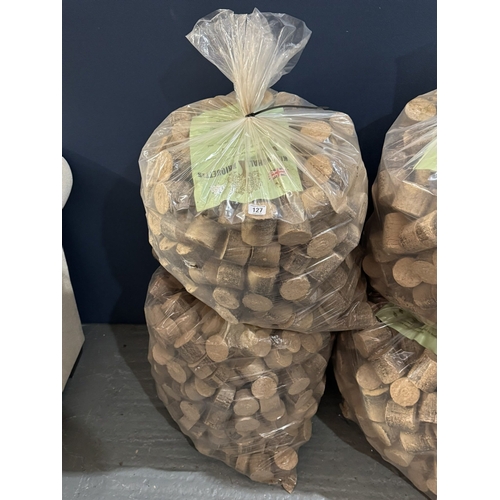 127 - 2 X 40KG BAGS OF HARDWOOD BRIQUETTES