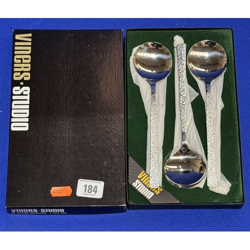 184 - BOXED VINERS CUTLERY