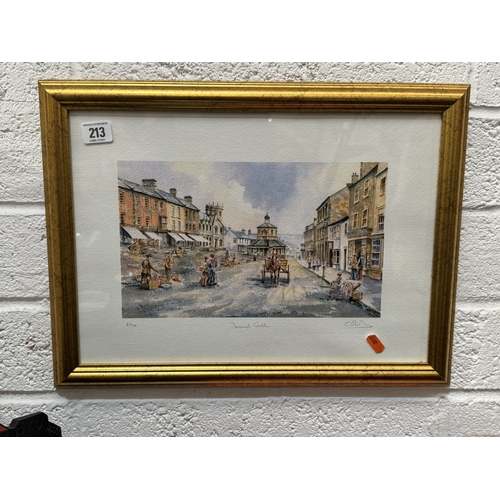 213 - LIMITED EDITION PRINT 4/750 OF BARNARD CASTLE SIGNED BY ARTIST