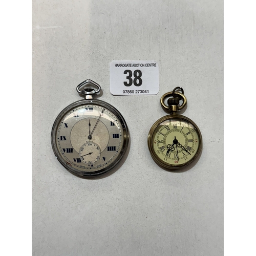 38 - TWO POCKET WATCHES